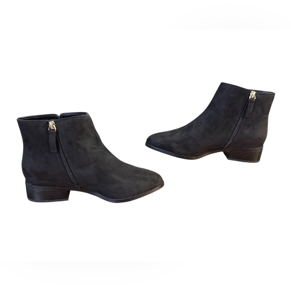 J.Crew Sueded Ankle Boots Women’s Size 6.5 Black - Picture 5 of 10